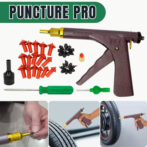 PUNCTURE PRO™ - Kit de Pistola de Reparación para Pinchazos en Neumáticos✅