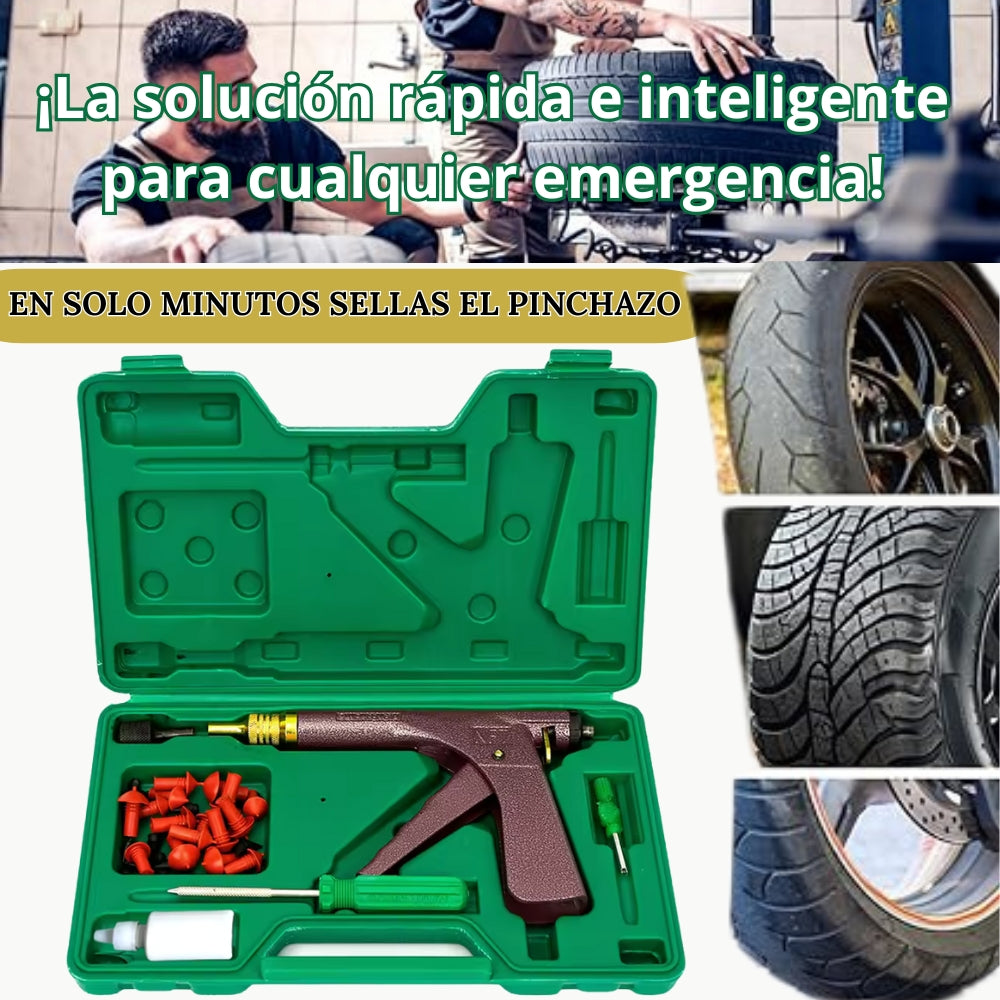 PUNCTURE PRO™ - Kit de Pistola de Reparación para Pinchazos en Neumáticos✅