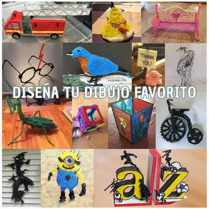 3D PRINT™ - Kit de Bolígrafo de Impresión 3D Creativas para Niños.