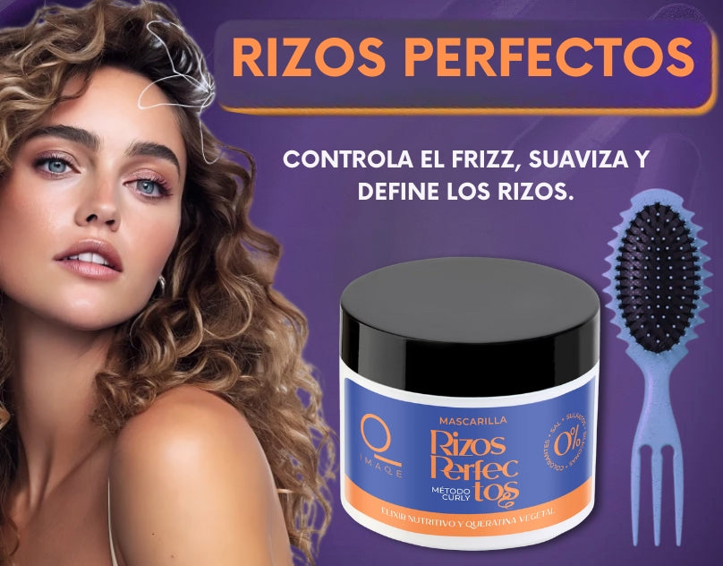 Rizos Perfectos™ - Crema Rizadora de Cabello + Peine Rizador Gratis