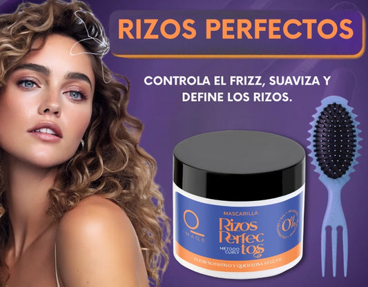 Rizos Perfectos™ - Crema Rizadora de Cabello + Peine Rizador Gratis